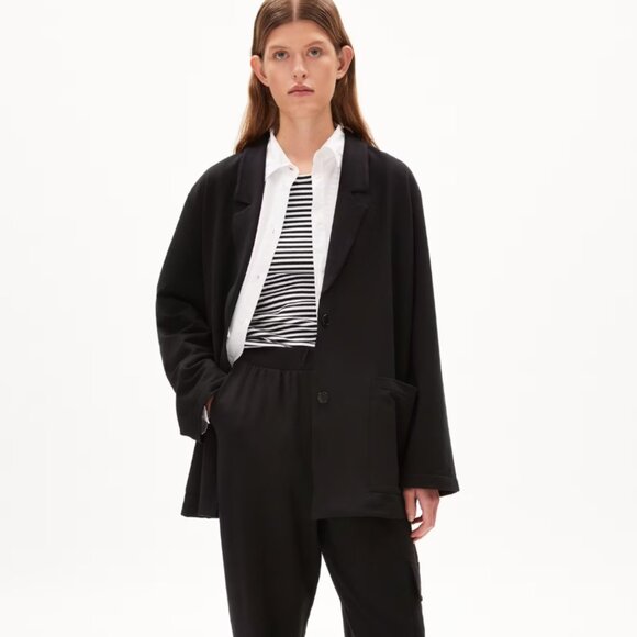 ArmedAngels Relaxed Fit Jersey Blazer - Picture 6 of 8